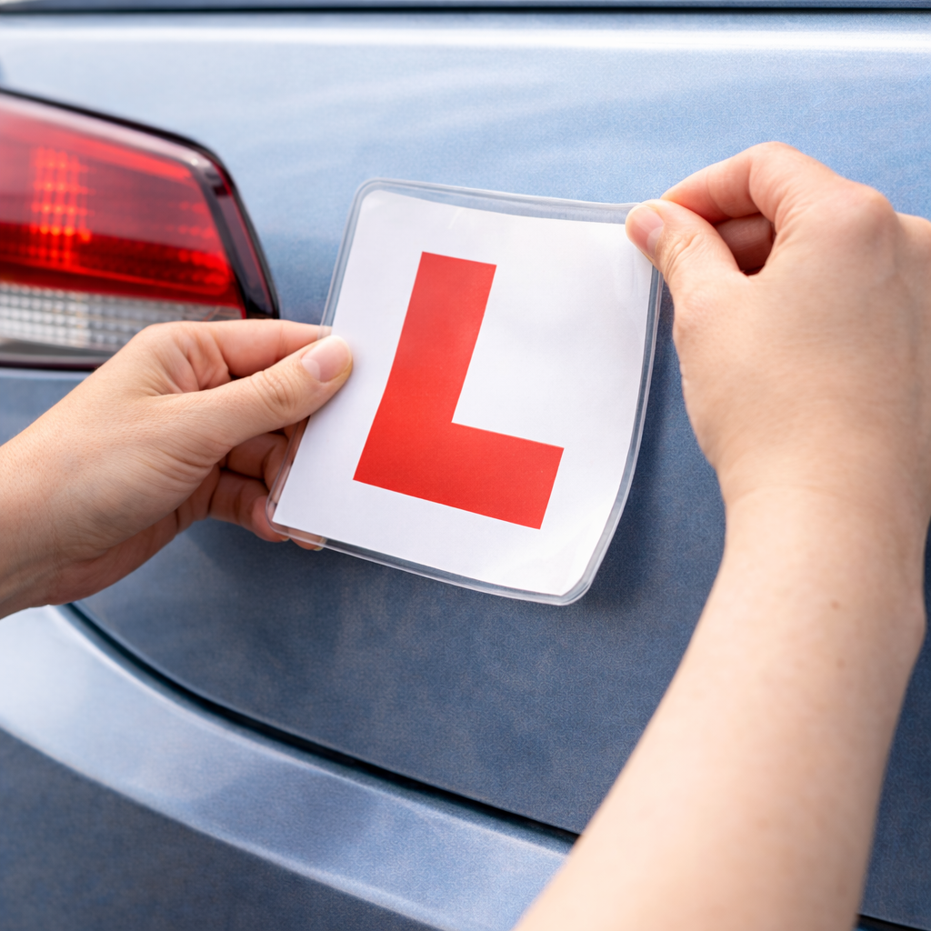 L plate falling off a modern car due to magnetic plate not sticking properly