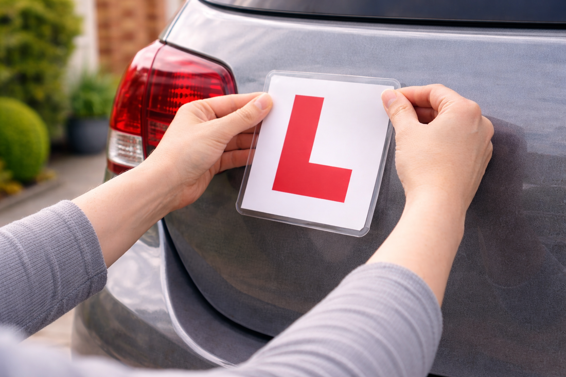 Using removable L plates on a shared family car without damaging paintwork