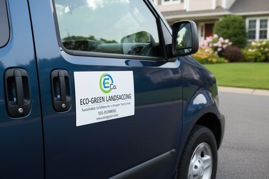 Proper Design Gripper Mats hold magnetic signs to non magnetic vehicles