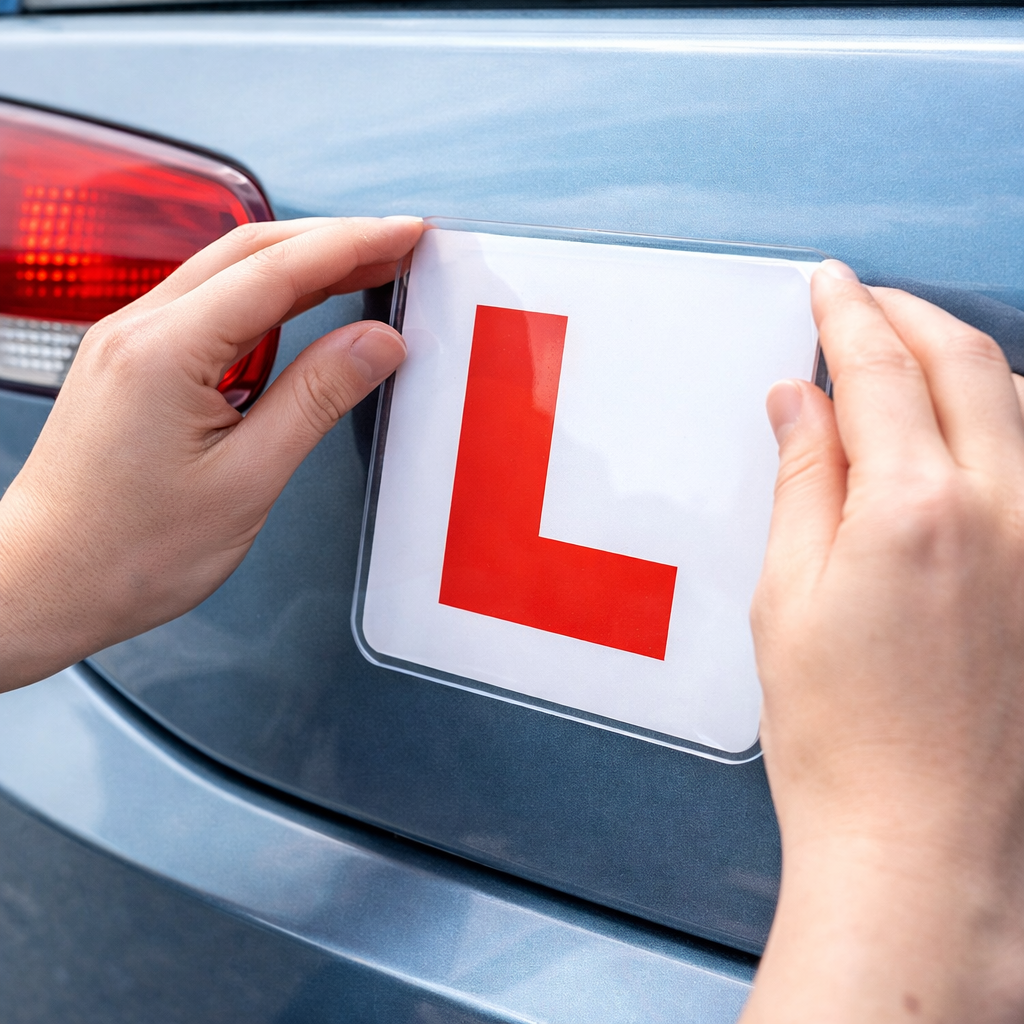 learner driver plate holder removable