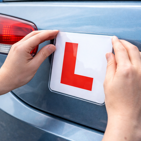 learner driver plate holder removable