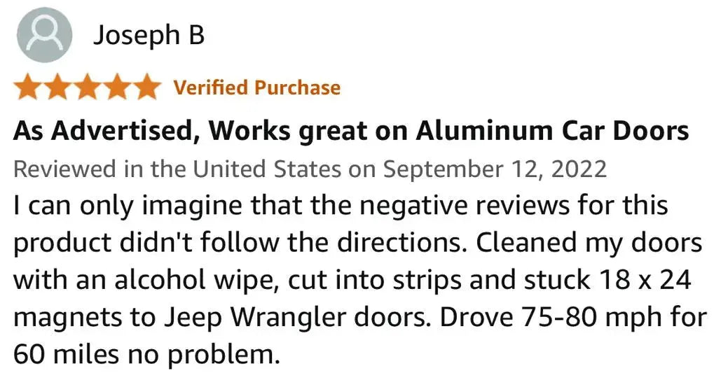 how to make magnets stick to car doors