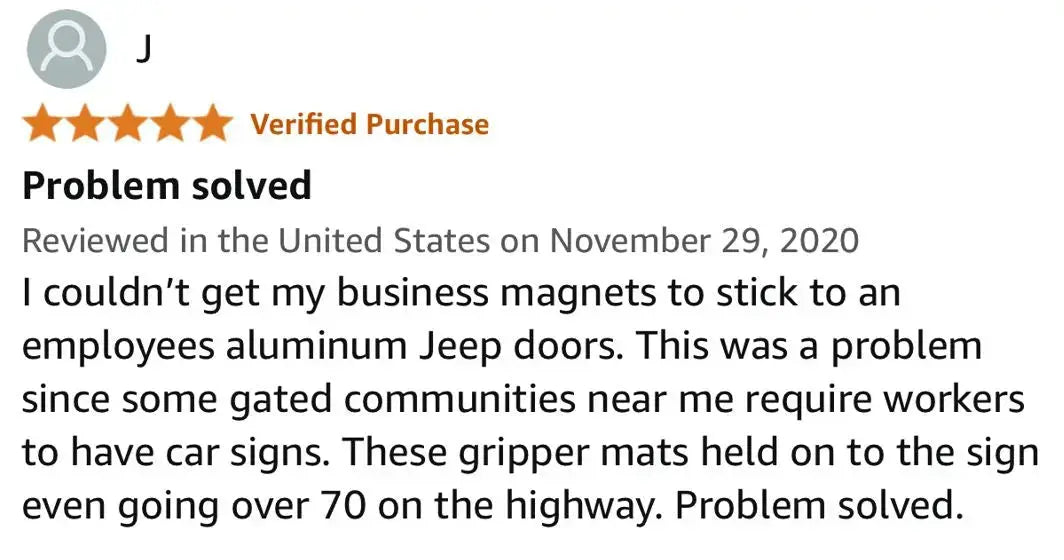 magnetic vehicle sign keeps falling off