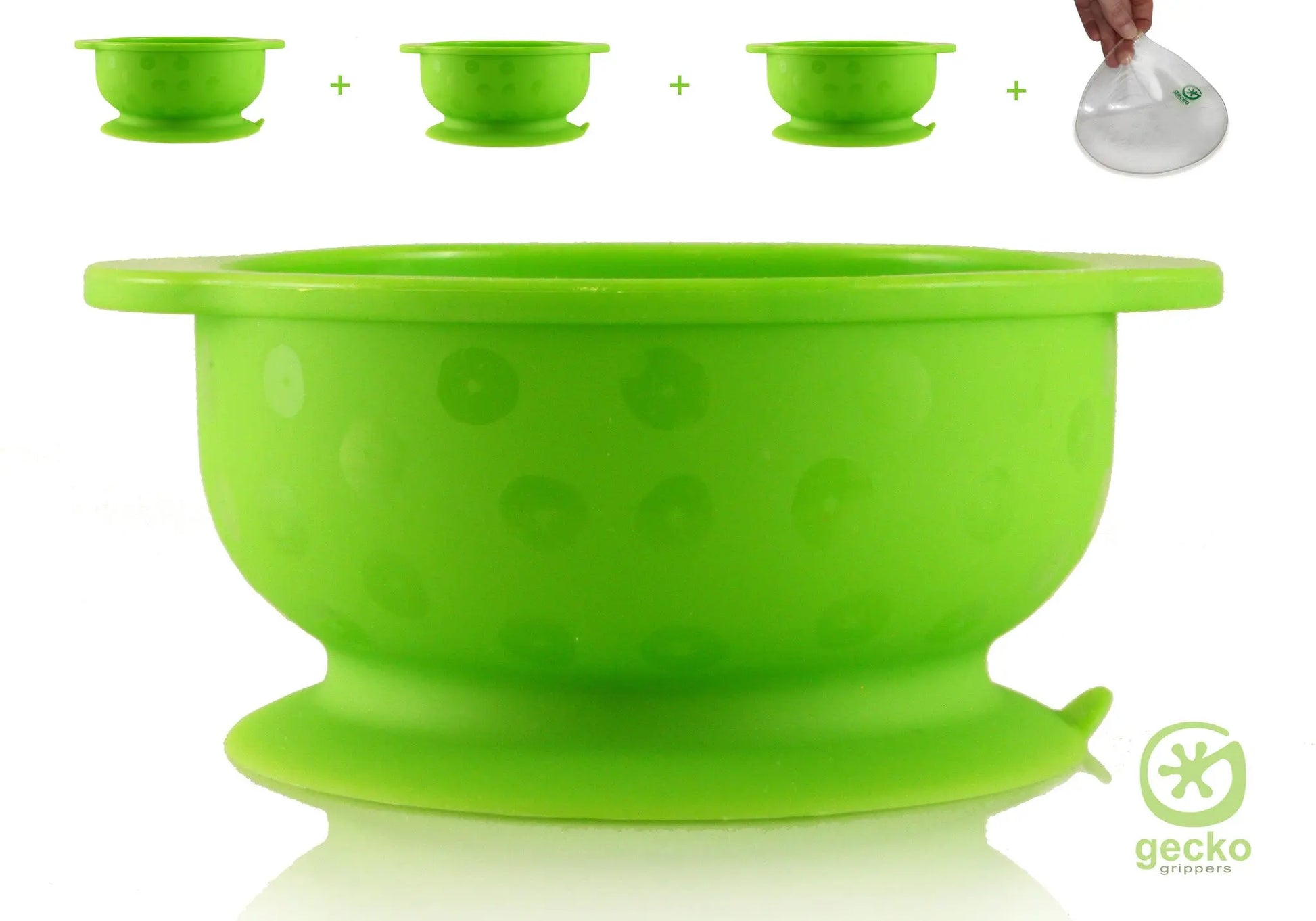 NanoGrip™ - Super Suction Bowls - 1 X Bowl PLUS FREE NanoGrip™ Gripper Mat Place Mat - Proper Design
